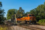 Eastbound BNSF Manifest Passing Over Brush Creek Bridge